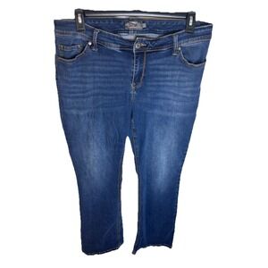 Torrid Jeans Luxe Slim Boot Womens Size 18R Blue Denim Jeans
